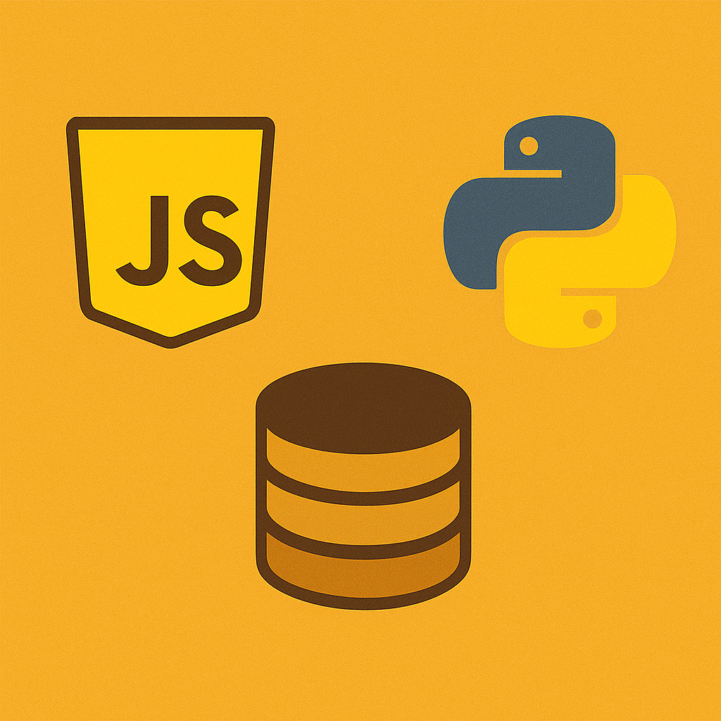 JavaScript Python and Database learning platform